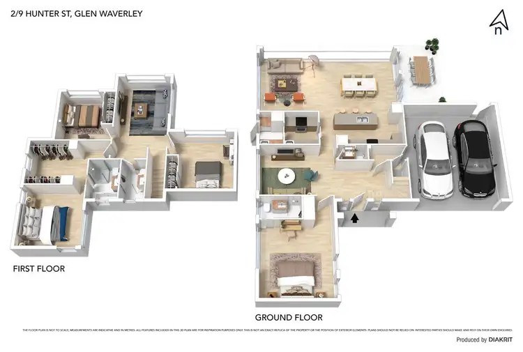 Floorplan of Homely townhouse listing, 2/9 Hunter Street, Glen Waverley VIC 3150