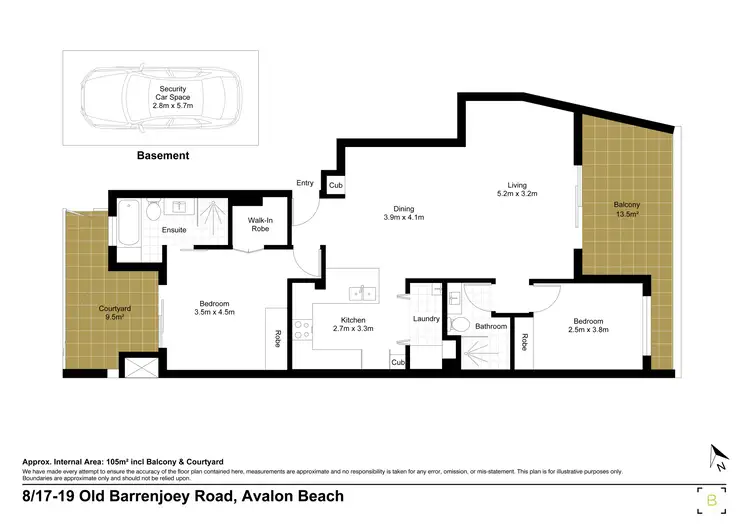 Floorplan of Homely apartment listing, 8/17-19 Old Barrenjoey Road, Avalon Beach NSW 2107