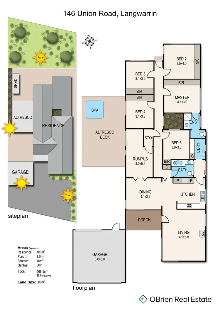 Floorplan of Homely house listing, 146 Union Road, Langwarrin VIC 3910