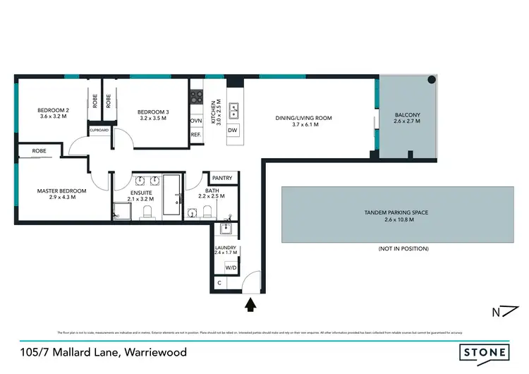 Floorplan of Homely apartment listing, 105/7 Mallard Lane, Warriewood NSW 2102