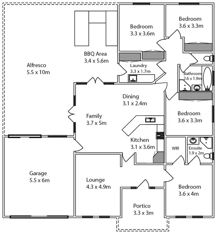 Floorplan of Homely house listing, 78 Summer Drive, Buronga NSW 2739