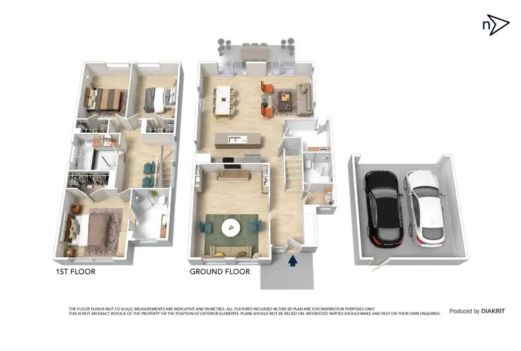 Floorplan of Homely townhouse listing, 17 Riverside Drive, South Morang VIC 3752