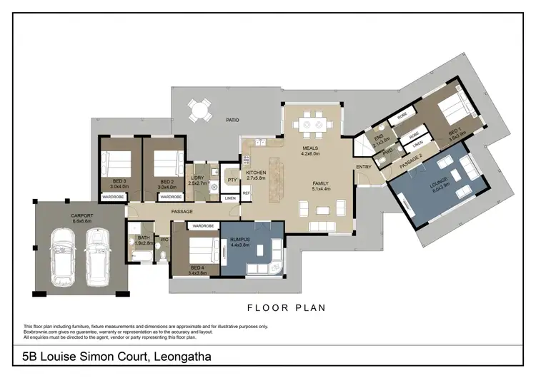 Floorplan of Homely house listing, 5B Louise Simon Court, Leongatha VIC 3953