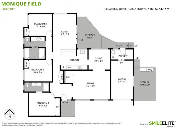 Floorplan of Homely house listing, 83 Barton Drive, Kiama Downs NSW 2533
