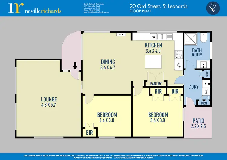 Floorplan of Homely house listing, 20 Ord Street, St Leonards VIC 3223