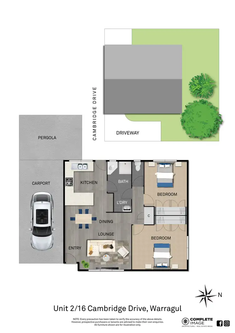 Floorplan of Homely unit listing, 2/16 Cambridge Drive, Warragul VIC 3820