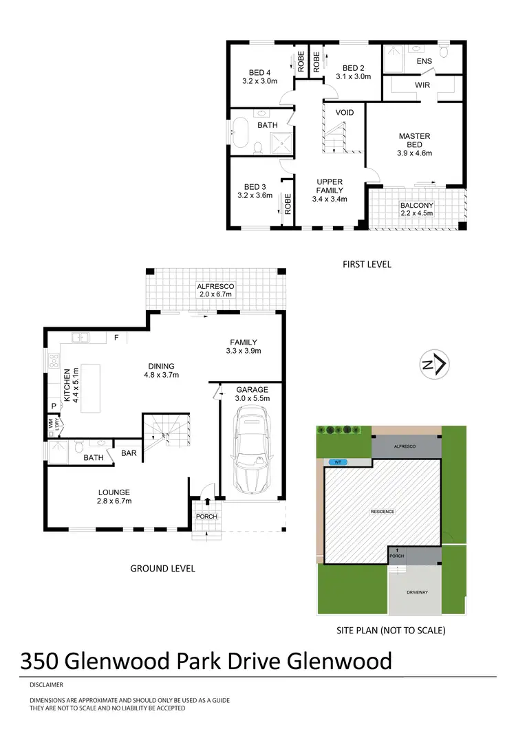 Floorplan of Homely house listing, 350 Glenwood Park Drive, Glenwood NSW 2768