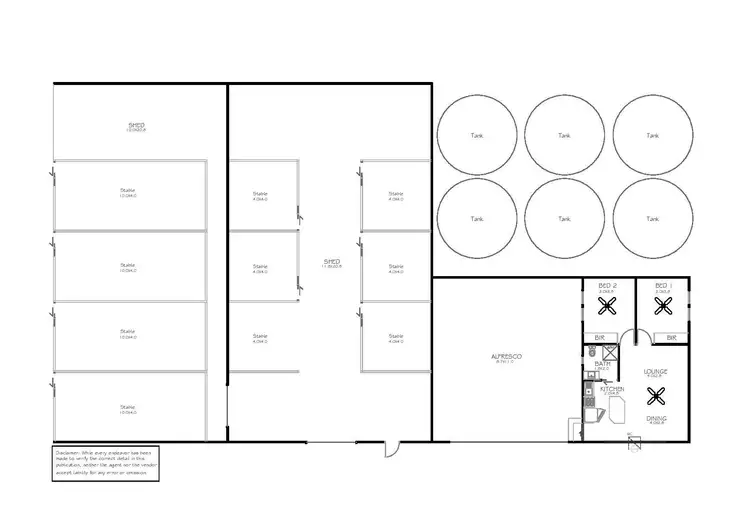 Floorplan of Homely rural property listing, 32 Petrel Court, Boston SA 5607