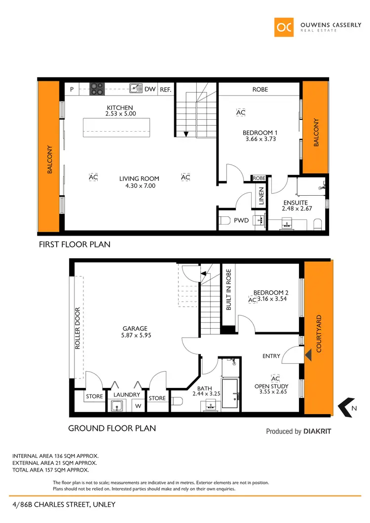 Floorplan of Homely townhouse listing, 4/86B Charles Street, Unley SA 5061