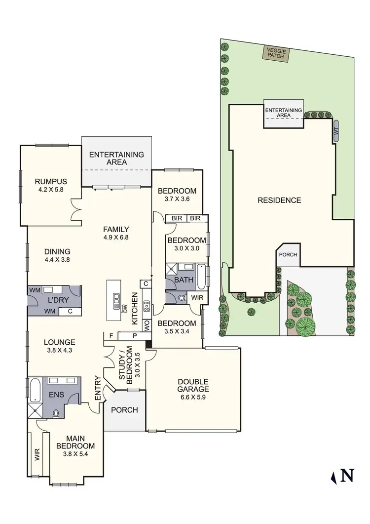 Floorplan of Homely house listing, 15 Bulga Wattle Circuit, Lyndhurst VIC 3975