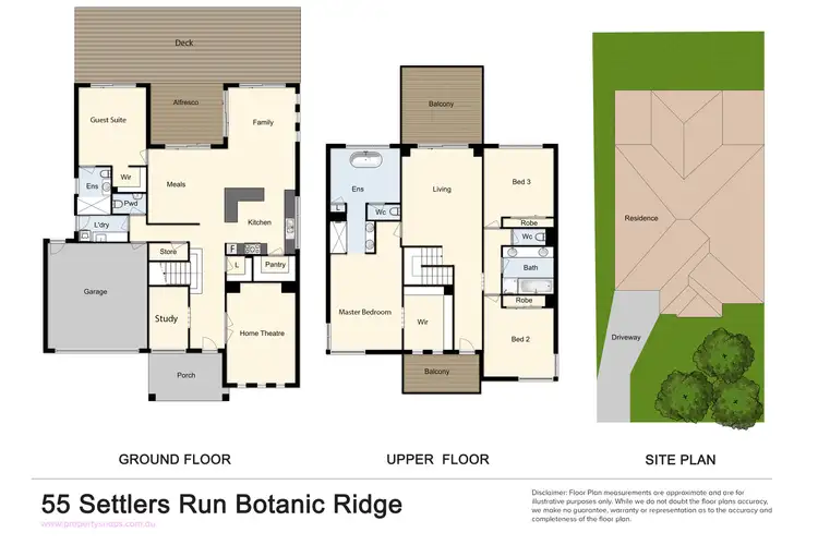 Floorplan of Homely house listing, 55 Settlers Run, Botanic Ridge VIC 3977