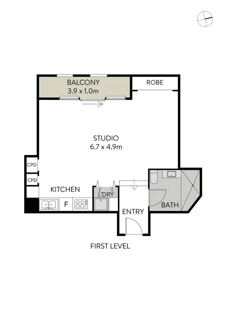 Floorplan of Homely apartment listing, 110/82 Abercrombie Street, Chippendale NSW 2008