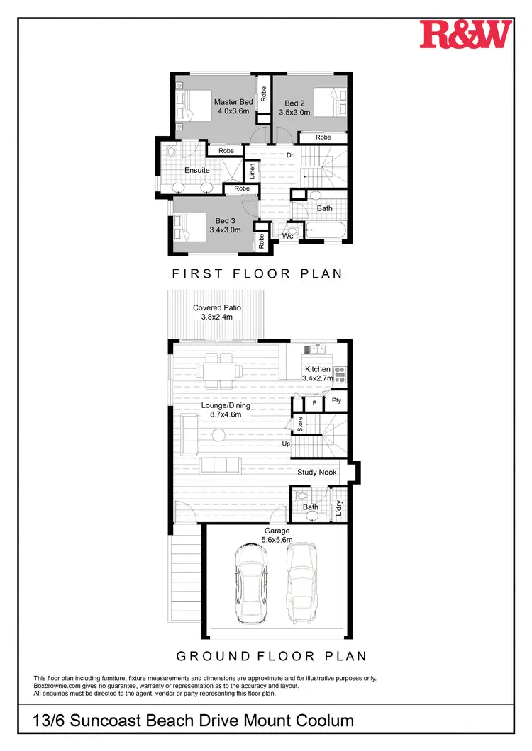 Floorplan of Homely unit listing, 13/6 Suncoast Beach Drive, Mount Coolum QLD 4573