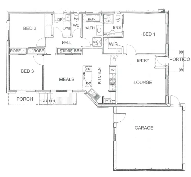 Floorplan of Homely house listing, 13 Rosewood Mews, Golden Square VIC 3555