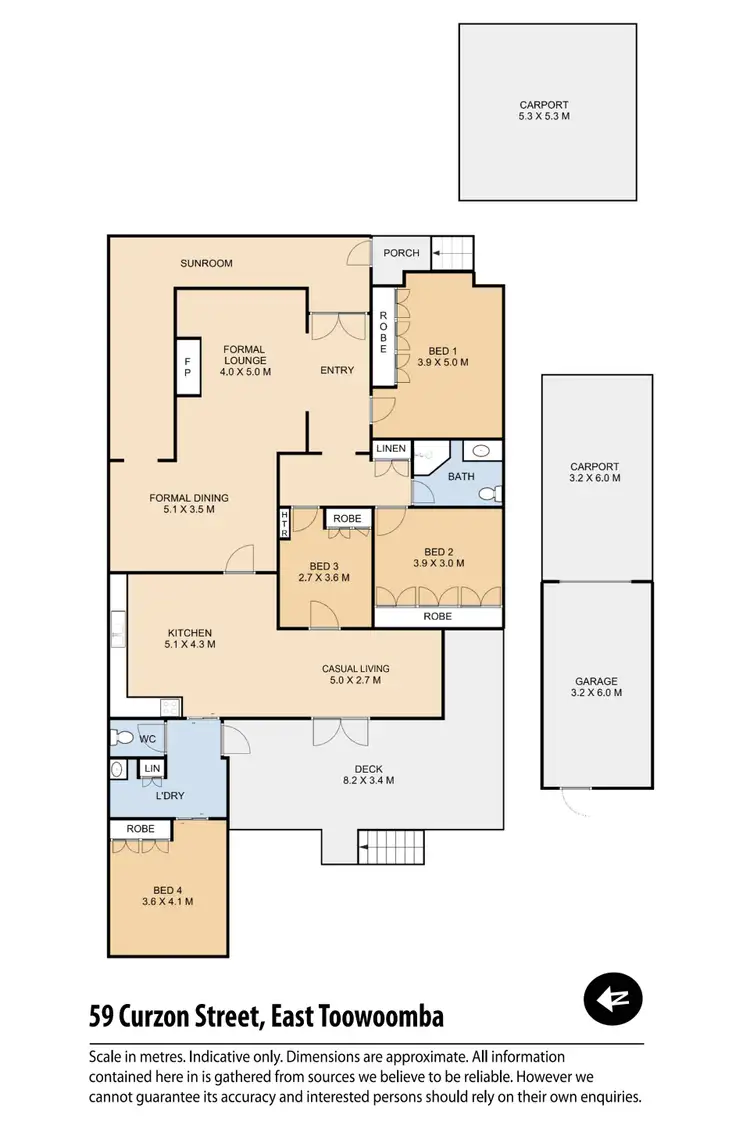 Floorplan of Homely house listing, 59 Curzon Street, East Toowoomba QLD 4350