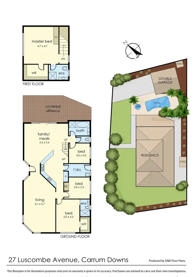 Floorplan of Homely house listing, 27 Luscombe Avenue, Carrum Downs VIC 3201