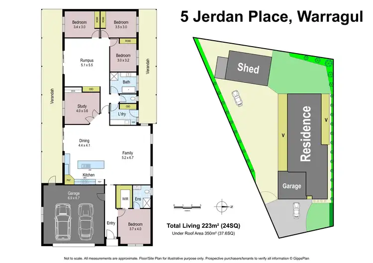 Floorplan of Homely house listing, 5 Jerdan Place, Warragul VIC 3820