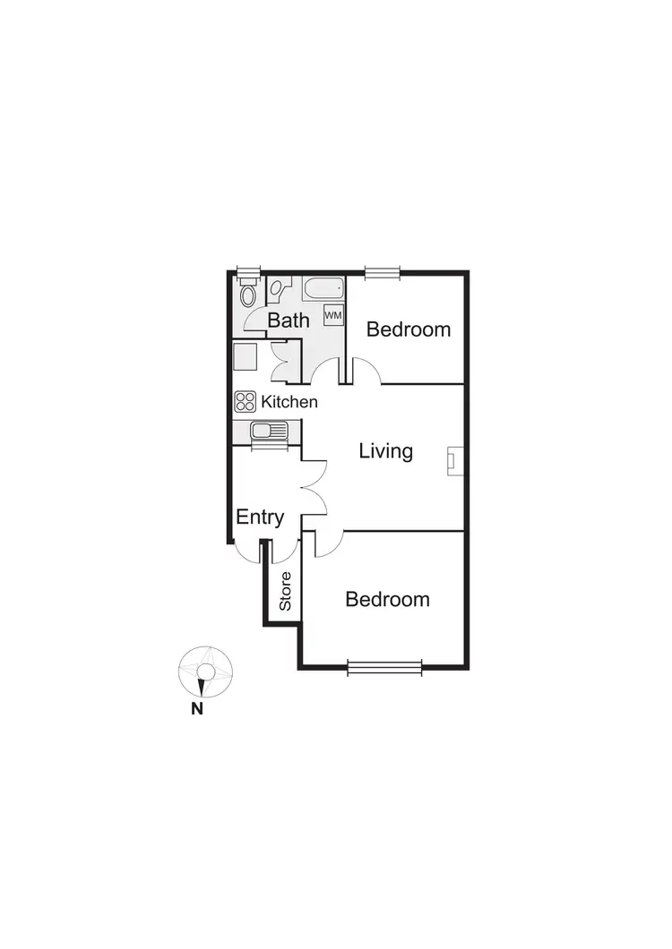 Floorplan of Homely apartment listing, 12/16-17 Marine Parade, St Kilda VIC 3182