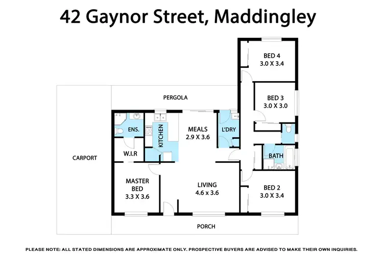 Floorplan of Homely house listing, 42 Gaynor Street, Maddingley VIC 3340