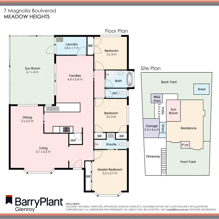 Floorplan of Homely house listing, 7 Magnolia Boulevard, Meadow Heights VIC 3048