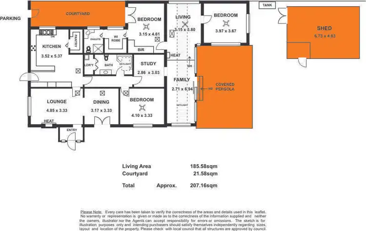 Floorplan of Homely house listing, 11 Butler Avenue, Lower Mitcham SA 5062