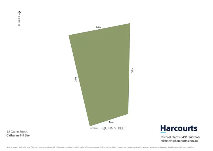 Floorplan of Homely land listing, 12 Quinn Street, Catherine Hill Bay NSW 2281