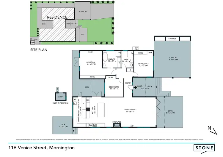 Floorplan of Homely house listing, 11B Venice Street, Mornington VIC 3931