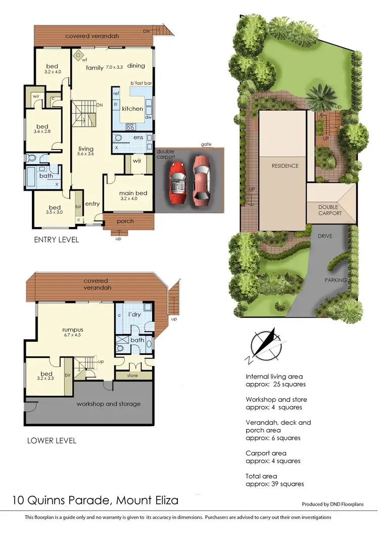 Floorplan of Homely house listing, 10 Quinns Parade, Mount Eliza VIC 3930