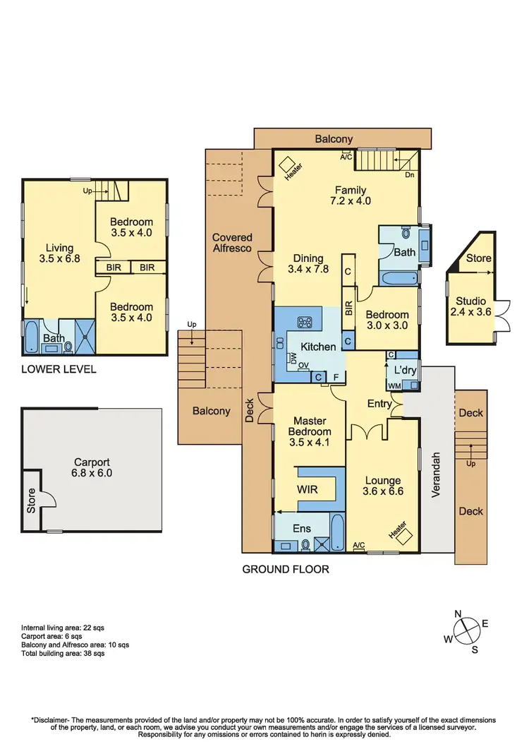 Floorplan of Homely house listing, 35 Granya Grove, Mount Eliza VIC 3930