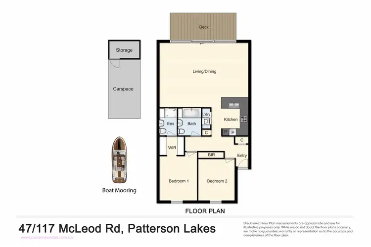 Floorplan of Homely apartment listing, 47/117 McLeod Road, Patterson Lakes VIC 3197