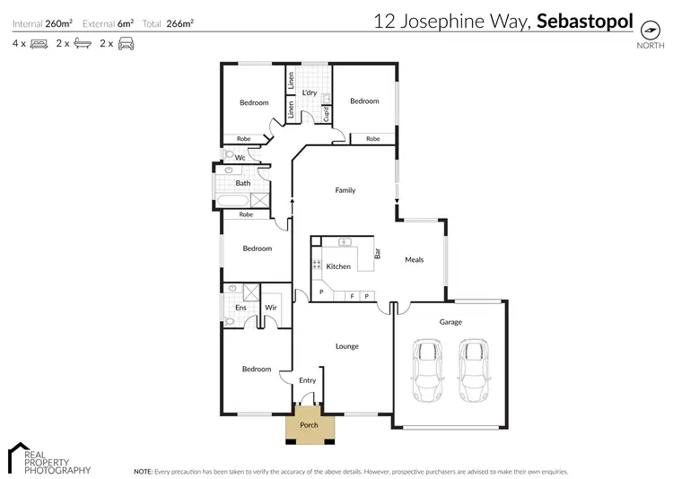 Floorplan of Homely house listing, 12 Josephine Way, Sebastopol VIC 3356