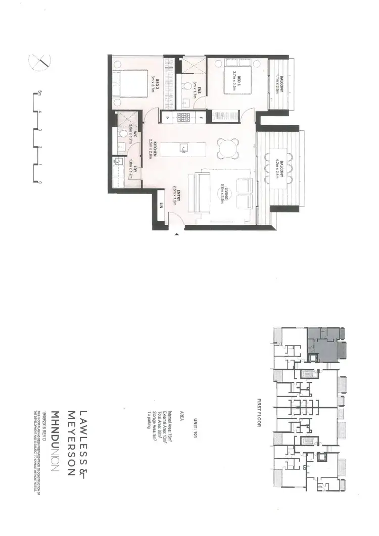 Floorplan of Homely apartment listing, 101/4-8 Patterson Street, Double Bay NSW 2028