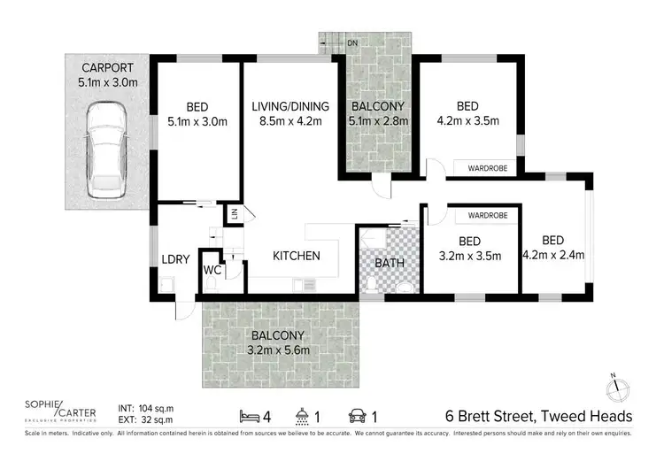 Floorplan of Homely house listing, 6 Brett Street, Tweed Heads NSW 2485