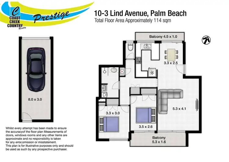 Floorplan of Homely unit listing, 10/3 Lind Avenue, Palm Beach QLD 4221