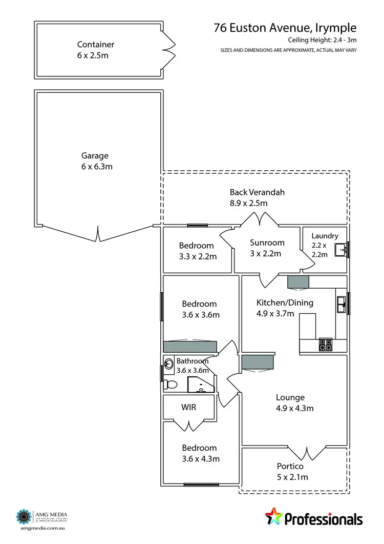 Floorplan of Homely house listing, 76 Euston Avenue, Irymple VIC 3498