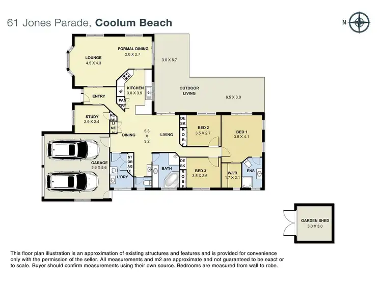 Floorplan of Homely house listing, 61 Jones Parade, Coolum Beach QLD 4573