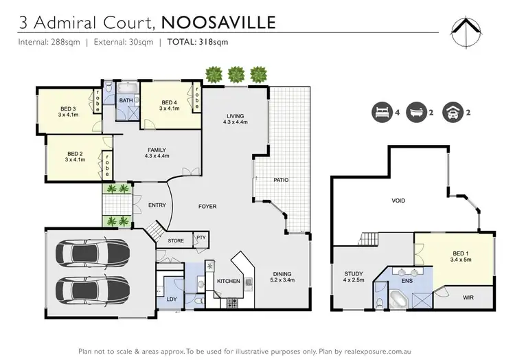 Floorplan of Homely house listing, 3 Admiral Place, Noosaville QLD 4566