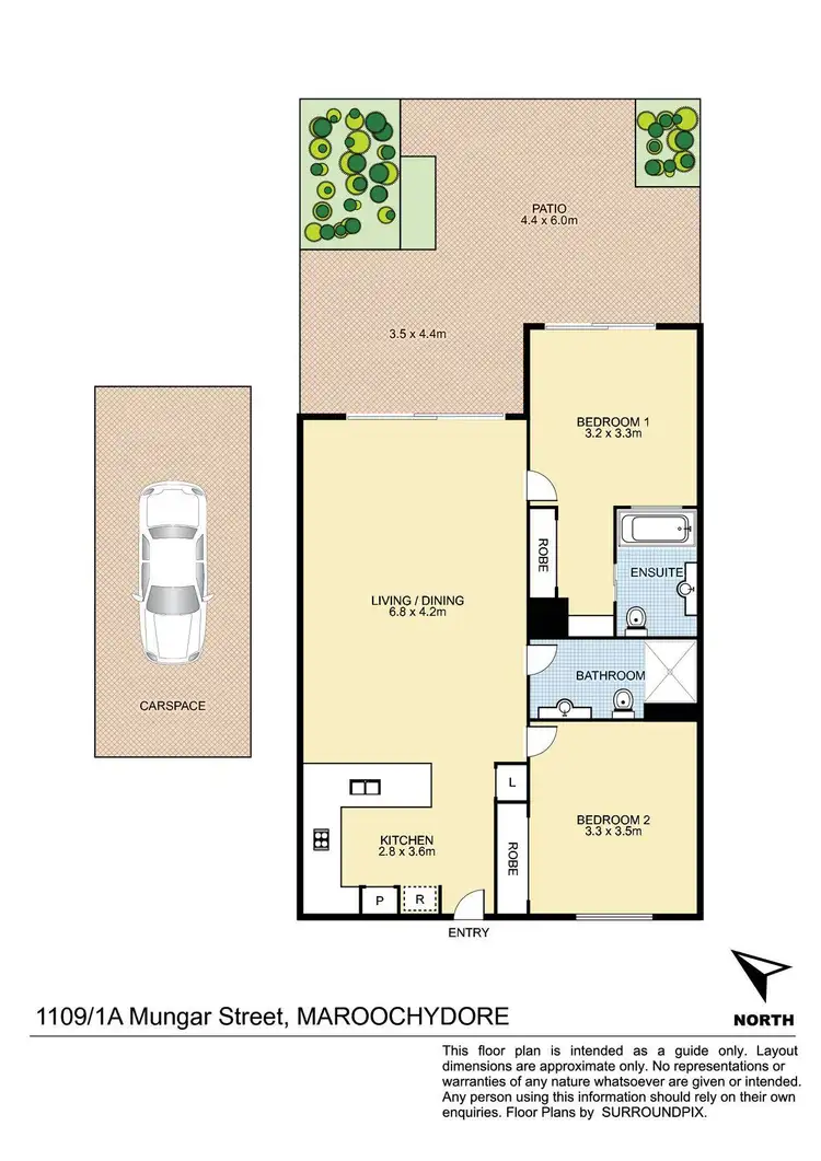 Floorplan of Homely apartment listing, 1109/1A Mungar Street, Maroochydore QLD 4558