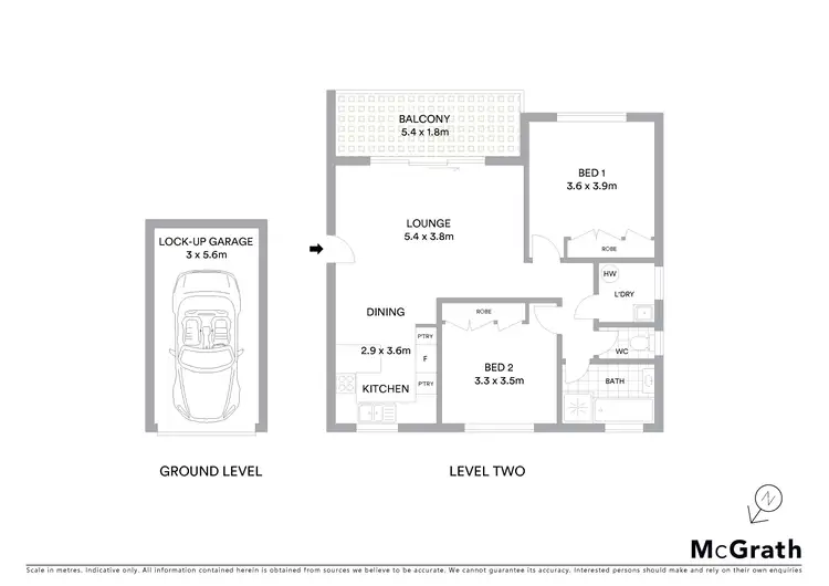 Floorplan of Homely unit listing, 6/25 Shepherd Street, Mollymook NSW 2539