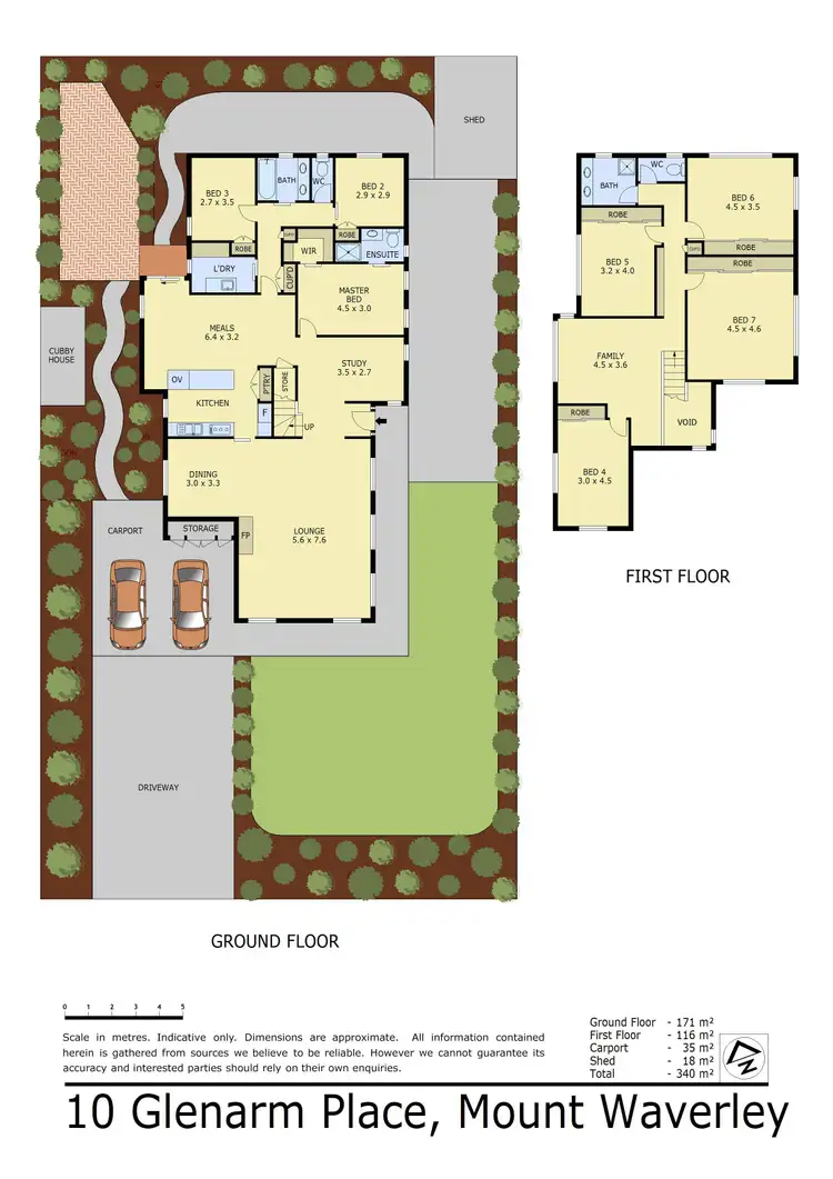 Floorplan of Homely house listing, 10 Glenarm Place, Mount Waverley VIC 3149