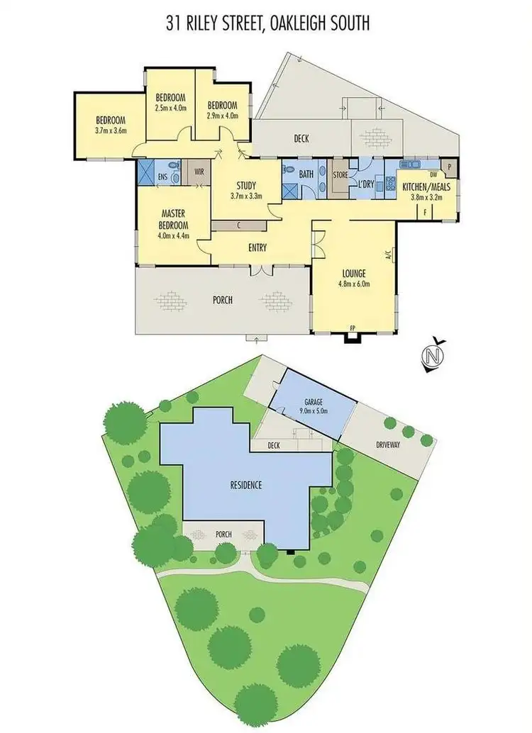 Floorplan of Homely house listing, 31 Riley Street, Oakleigh South VIC 3167