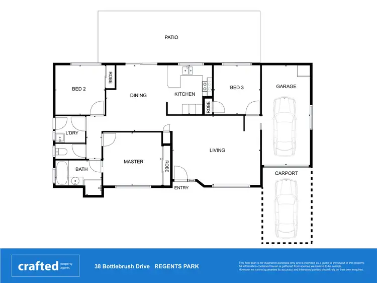 Floorplan of Homely house listing, 38 Bottlebrush Drive, Regents Park QLD 4118