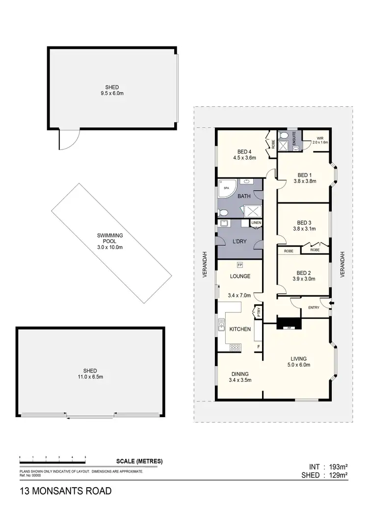 Floorplan of Homely house listing, 13 Monsants Road, Maiden Gully VIC 3551