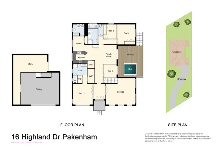 Floorplan of Homely house listing, 16 Highland Drive, Pakenham VIC 3810