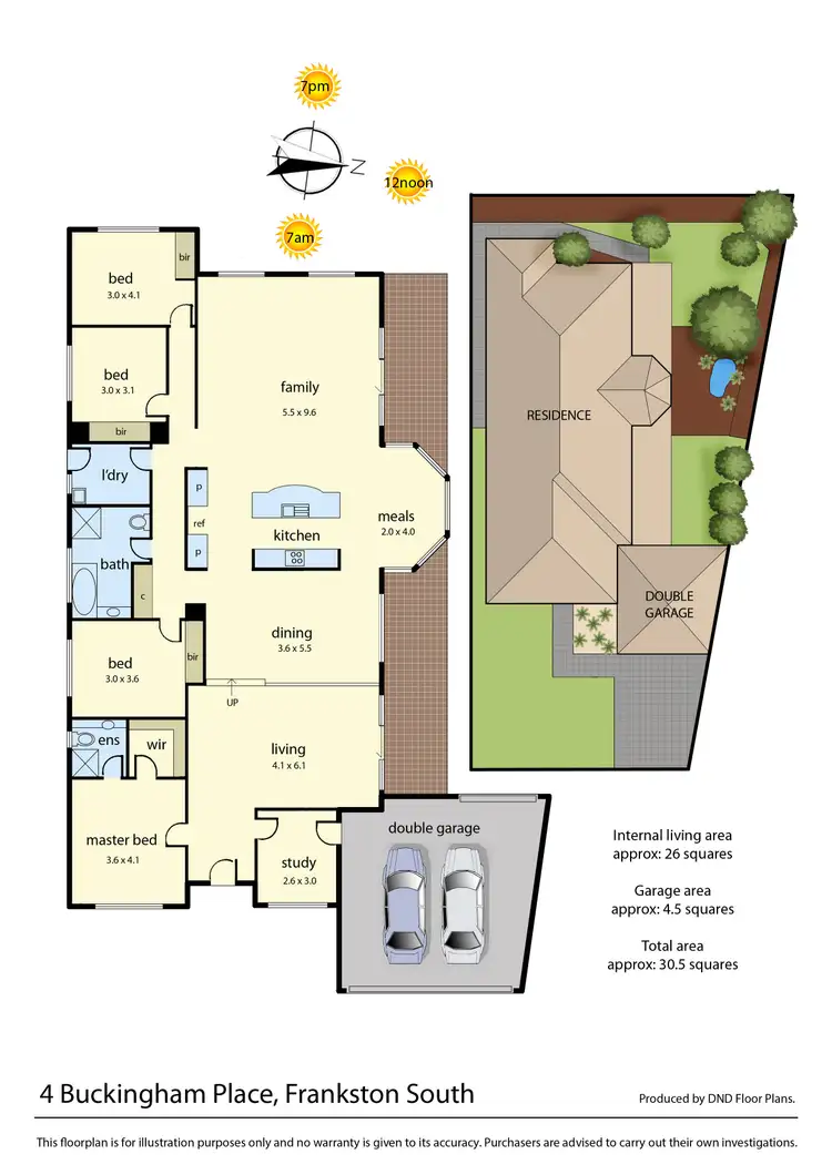 Floorplan of Homely house listing, 4 Buckingham Place, Frankston South VIC 3199
