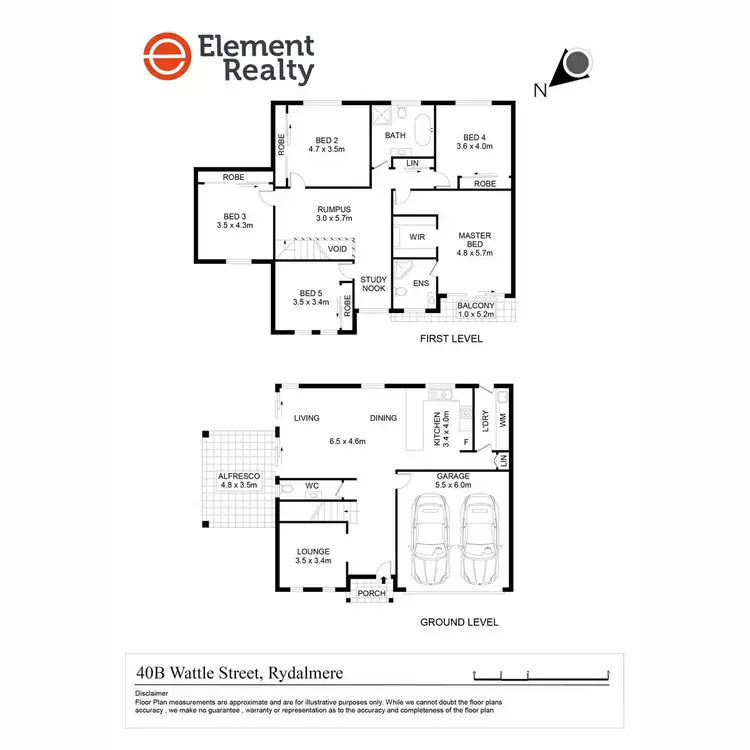 Floorplan of Homely house listing, 40B Wattle Street, Rydalmere NSW 2116