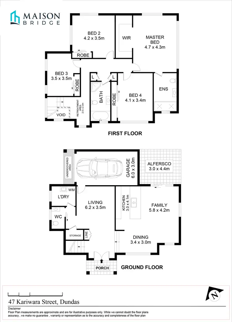 Floorplan of Homely house listing, 47 Kariwara Street, Dundas NSW 2117