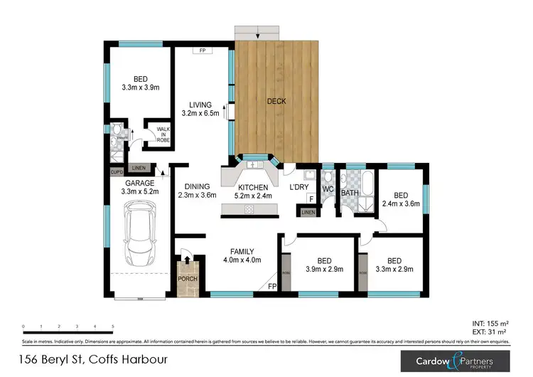 Floorplan of Homely house listing, 156 Beryl Street, Coffs Harbour NSW 2450