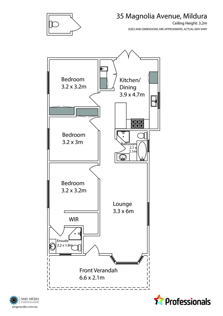 Floorplan of Homely house listing, 35 Magnolia Avenue, Mildura VIC 3500