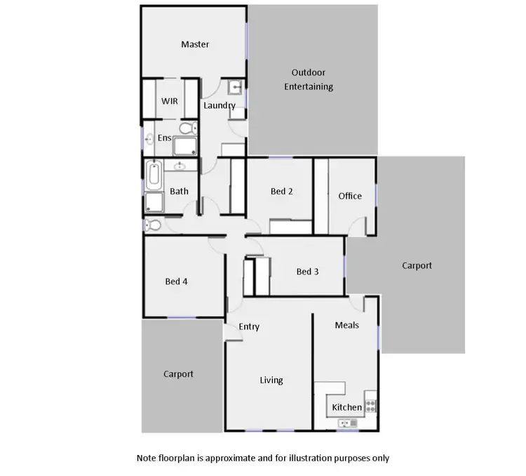 Floorplan of Homely house listing, 10 Eldridge Road, Red Cliffs VIC 3496